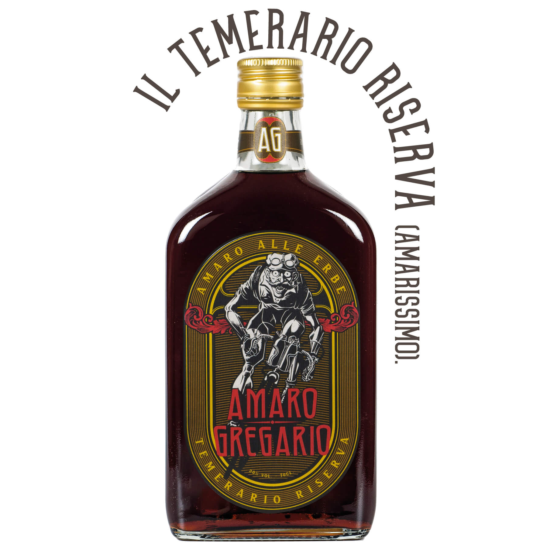 Amaro Gregario - Liquore artigianale alle erbe alpine - Edizione temerario riserva - Amarissimo